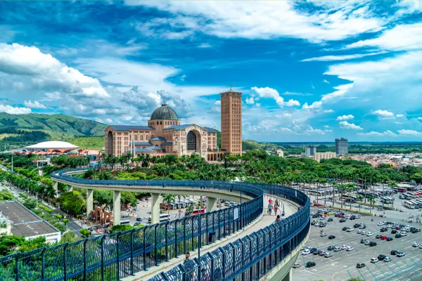 Momento da Chegada no Santuário