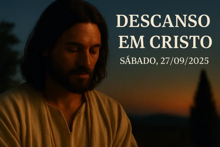 Descanso em Cristo – Sábado, 27/09/2025